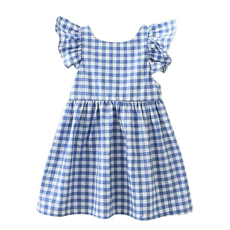 

ZHAGHMIN Girls Size 6 Dresses Toddler Girls Summer Fly Sleeve Lattice Prints Bow Tie Backless Princess Dress Clothes Bunny Dress Dress Size 6 Baby Girl Long Sleeve Dresses Long Sleeve Shirt Kids Gir