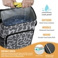 thumbnail image 2 of Travel Cooler Bag - White and Black Of Leopard Print Camping Beer Cooler Backpack with Bottle Opener- Waterproof Insulated Picnic Backpacks - Cooler Bag for Beach, 2 of 6