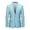 Blue, variant on Mens Blazer Mens Business Casual Fashion One Button Solid Color Suit Coat for Smart Everyday Wear Mens Jackets Purple L