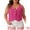 Hot Pink, variant on Women's Plus Size Button Down Casual Sleeveless Jean Jacket 4X Hot Pink