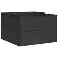 thumbnail image 5 of vidaXL Robot Mower Garage Black 86x90x52/57 cm Poly Rattan, 5 of 5