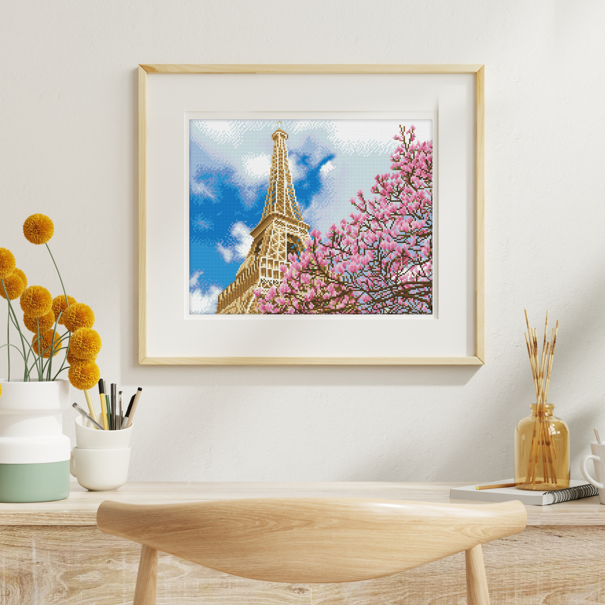 Diamond Dotz La tour Eiffel Diamond Painting Kits for Adults - Diamond Art Kits a Relaxing Creative Craft Kit with Dotz Gems 15.8x19.7