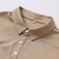 thumbnail image 6 of Mens Plus Size Shirts Short Sleeve Summer Solid Color Lightweight Business Casual Daily Collared Shirt for Men,Sizes S-5XL, 6 of 8