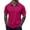 35# Purple Pink, variant on Zipper Polo Shirt Mens Casual Short Sleeve Polo T Shirt Classic Fit Shirts Blue S