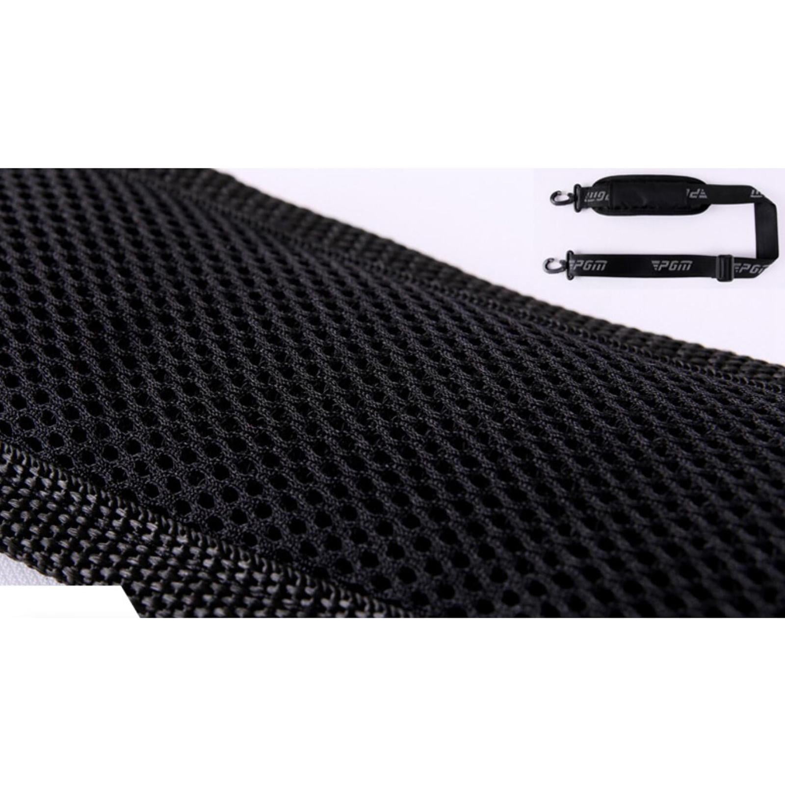 harayaa Foldable Golf Club Carrier Driving Range Black Travel Bag For Men Women Portable Black Silver