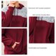 thumbnail image 5 of Sudadera con capucha, ajuste holgado, cálido, manga larga, sudaderas con retazos, informal, agradable a la piel, manga larga para mujer, 5 of 6