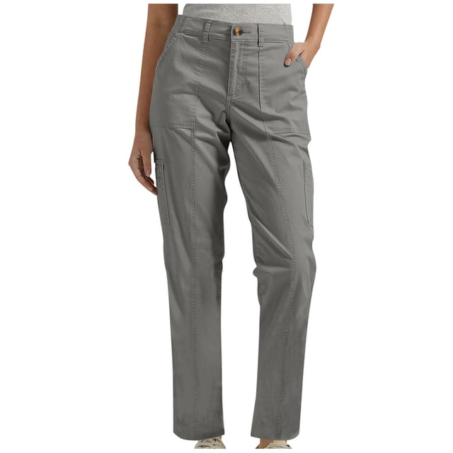 Pantalon de Randonnée pour Femmes à Taille Élastique, Séchage Rapide, Léger, Voyage, Golf, Cargo, Safari, avec Poches