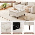 WETURE 35 Inch Large Ottoman Coffee Table, Lift Top, Tufted Upholstery ...