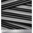 thumbnail image 3 of Soimoi Silk Fabric Horizontal Stripe Printed Fabric 1 Yard 42 Inch Wide, 3 of 3