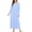 Light Blue, variant on Ekouaer Cotton Nightgowns for Women Long Sleeve Nightgown Full Length Night Gown Soft Comfy Nightdress Button Sleep Shirts