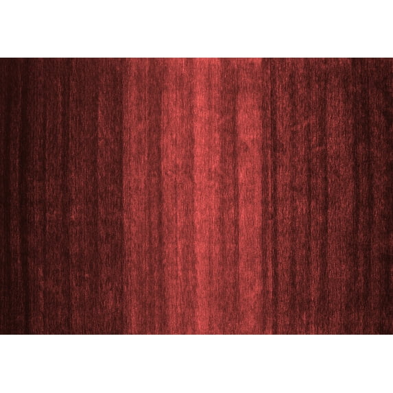 Ahgly Company Indoor Rectangle Abstract Red Contemporary Area Rugs, 7' x 10'