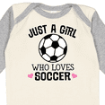 thumbnail image 4 of Inktastic Just A Girl Who Loves Soccer Girls Long Sleeve Baby Bodysuit, 4 of 5