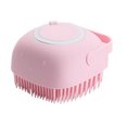 thumbnail image 1 of Cepillo de baño para perros, cepillo de masaje para mascotas, dispensador de champú, cepillo de silicona suave, cerdas de goma para el cuidado de la ducha de perros y gatos Ormromra CPB-DE-HJJ-40-3, 1 of 5