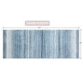 thumbnail image 3 of Home Weavers 100% Cotton Gradation Collection Bathroom Decore | Washable Rug | Bathroom Mat | Kitchen rug | Bathroom Rug Set | Bath Mat Set | Bath Floor Mat Non Slip, 21"x54", Blue, 3 of 6
