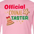 thumbnail image 4 of Inktastic Christmas Official Cookie Taster with Bell and Star Cookie Long Sleeve Youth T-Shirt, 4 of 5