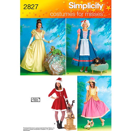 Simplicity Misses & Dog Costumes Pattern, 1 Each