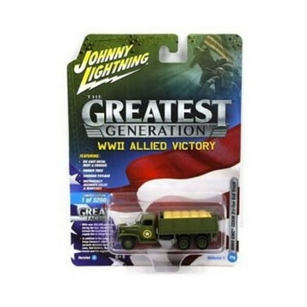 JOHNNY LIGHTNING 1:64 THE GREAT GENERATION WWII ALLIED VICTORY - GMC CCKW 2 1/2 TON 6X6 (1:87) JLCP7068-24