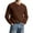 Brown001, variant on QHRMKOG Henley Shirts for Men Long Sleeve Modern Fit Thermal Basic Color Shirt Casual T-Shirts Fashion Pullover Top Green 3XL