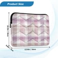 thumbnail image 3 of RMDQTR 16in Laptop Bag Briefcases Computer Inner Bags Computer Bags Laptop Sleeves Work Travel School Bag Purple-pink Checkered Pattern, 3 of 8
