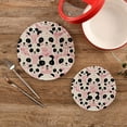 thumbnail image 2 of Coolnut Lovely Panda Pot Holders Trivets Set 2Pcs, Potholders for Kitchens, Pure Cotton Thread Weave Trivets for Hot Dishes/Pot/Bowl/Teapot/Hot Pot Holders Home Decor Gifts, 2 of 7