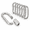 4.8 Inch, variant on Stainless Steel Chain Quick Links - 304 Stee Connector Screw Carabiner Hooks Set Of 6