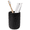 Matte Black - Smooth - Skinny, variant on BosilunLife 14oz Matte Ceramic Toothbrush Holders, Calcination at 1280℃, Recyclable Toothbrush Cup for Bathrooms Counter Organizer (Black)