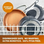 Gotham Steel 2 PK Non Stick Frying Pans Set for Cooking,10+11 Inch Nonstick Frying Pans with Ceramic Surface, Induction, Hard Anodized Frying Pans Nonstick Skillets, Oven/Dishwasher Safe, Copper