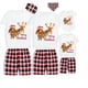 thumbnail image 3 of Pijamas familiares a juego de Navidad, conjunto de Pijamas cortos grises, Feliz Navidad, Dachshund, 3 of 4