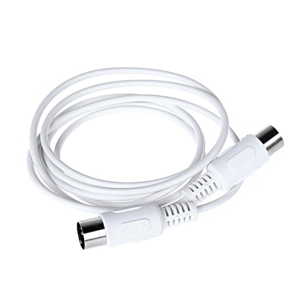 Moyic Línea de edición Cable doble de cinco pines Teclado electrónico Accesorios para instrumentos musicales 1.5 M 3 M Cable MIDI Instrumento Cables de audio/vídeo Blanco 1.5 millones
