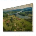 thumbnail image 2 of Designart "Aerial Perspective of the Alabama River I" Landscapes Print on Natural Pine Wood, 2 of 5