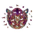 thumbnail image 4 of ITFABS Wooden Puzzles, Colorful Cartoon Animal Jigsaw Decompression Toys, 4 of 5
