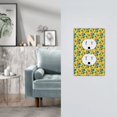 thumbnail image 5 of Fotbe Roosters And Sunflowers Print Duplex Receptacle Wall Plate, 1-Gang 5.0" x3.0" Wall Outlet Covers, Dual Outlet Faceplates Covers, Color-matched Screws Included-Style S, 5 of 6