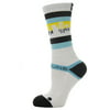 Strideline Athletic  Socks Denver Nuggets Blue/Yellow on White 1705711 Strapped Fit Men