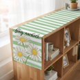 thumbnail image 6 of Table Runners 70 Inches Long Dress Scarves, Daisy Flower Farmhouse Coffee/Dining/Kitchen Table Decor, Holiday Table Runner, Watercolor Farmhouse Country Floral Stripe 13x70 Inch, 6 of 9