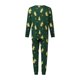 thumbnail image 2 of Conjunto de pijamas navideños familiares a juego con estampado de árbol y letras. Pijamas de vacaciones para papá, mamá y niños., 2 of 8