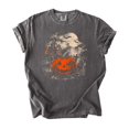 thumbnail image 2 of Halloween Jack-O-Lantern Shirt for Women Haunted House Graphic Tee, Pepper Shirt, M, 2 of 8