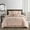 Pink1, variant on Lanco Leah Diamond 7-Piece Comforter Set, White, King, Fill Polyester, Solid Color