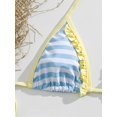 thumbnail image 6 of Women's Striped Triangle Bikini Swimwear For Vacation/Music Party Summer, Resort Wear Beach, 6 of 8