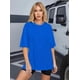 thumbnail image 2 of Women's Plus Size Casual Short Sleeve T-Shirt - Vibrant Red Round Neck Loose Fit Tee, Machine Washable all-Season Comfort Top for Casual attire, Ladies T Shirts, Soft Fabric Tee, 2 of 6