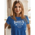 thumbnail image 2 of Brooklyn Retro College T-Shirt Women -Image by Shutterstock, Female Small, 2 of 4