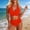 Swimsuit-95Red, variant on Gamivast Swimsuits for Women Bikini Sets Push up Halter Cross Front Padded Bra Ruched High Waisted Bottom High Waisted Bikini Beach Tummy Control Swimwear Vacation Swimwear