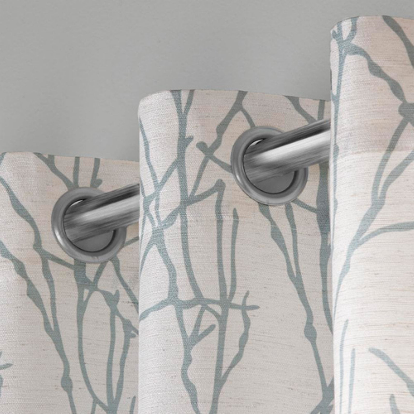 Exclusive Home Curtains Branches Linen Blend Grommet Top Curtain Panel