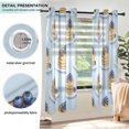 thumbnail image 3 of Yayeee Window Curtains Light Filtering 63"x52" Grommet Panel Pair Home Living Room Decor, Blueberry Pancake Pattern, 3 of 7