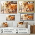 thumbnail image 4 of Designart "Impressionist Cafe In Paris With A Peachy Hue II" City Paris Canvas Prints, 4 of 7
