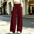 thumbnail image 2 of HIPYLO Teen Oversized Wide Leg Pants with High Waistband Tween Sweatpants for Girls in Flowy Fabric Girls Pants, 2 of 6