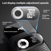 PRITECH Electric Foil Shaver for Men with Popup Trimmer, 2 in 1 Electric Shaver for Men, Rechargeable 3 Speed Adjustable (Black)