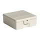 thumbnail image 3 of Caja de almacenamiento de escritorio, caja de almacenamiento de herramientas resistente al agua con tapa, caja organizadora, contenedor para artículos Beige Pequeño shamjiam Organizador al aire libre, 3 of 8