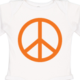 thumbnail image 4 of Inktastic Funky Orange Peace Sign Boys or Girls Long Sleeve Baby Bodysuit, 4 of 5