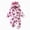A11-Hot Pink, variant on Newborn Baby Bodysuit for 6-9 Months Baby Cute Cartoon Printed Hooded Jumpsuit Cozy and Warm Long Sleeved Bodysuit Pink