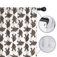 thumbnail image 4 of Blackout Kids Curtains,Brown Bigfoot Pattern Childrens Insulated Curtains Set Of 2,Bedroom Essentials,Toddler Room Decor 52x63in(132x160cm), 4 of 5